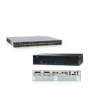 Cisco 2960X 48Port 1G POE+ 740W – 2Port SFP+ 10G & Cisco Router 2951