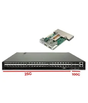 Arista AS7312-54X Switch & Dell Fiber Card – 2×25G Built-In