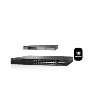 10 Switch Cisco 3650 24P PoE+ Uplink 10G +Cisco WS-C4500X-16SFP+ FREE