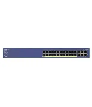 NETGEAR FS728TP – 10/100 Smart Switch with 4 Gigabit Ports and 24 POE Ports