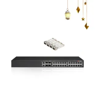 Brocade ICX 6450-24G POE+ 2PORT SFP+10G Switch WITH 4 GBICS 10G FREE 🎁