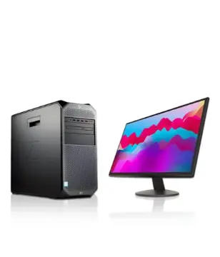 HP Workstation Z4 G4 + شاشة 22 بوصة