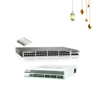 Cisco 3850 48 Port RJ45 ( 12Port RJ45 10G ) UPOE 🔥Uplink 10G & FORTINET FORTIGATE 1500D