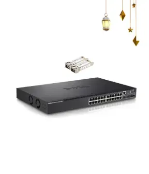 Dell PowerConnect 5524 2SFP+10G WITH 2 GBICS 10G FREE 🎁