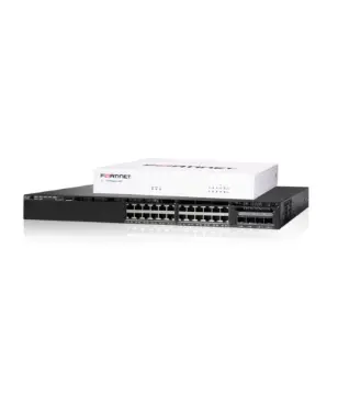 Cisco Catalyst 3650 24P 1G PoE+ Uplink 10G & Fortinet FortiGate 80E Firewall