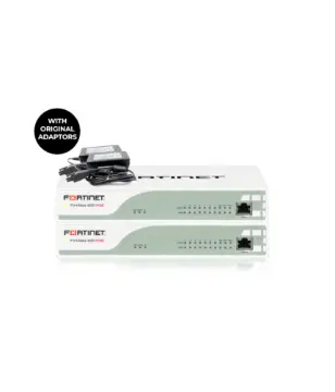 2 FORTINET FORTIGATE 60D ( POE ) WITH ORIGINAL ADAPTORS
