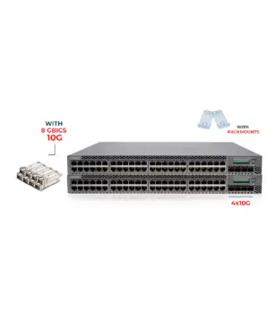 2 JUNIPER – EX3300 48port POE+ 4port SFP+ 10G