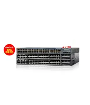 2 Cisco Catalyst 3650 48Port PoE+ + Switch ARUBA S2500 48P PoE UPLINK 10G FREE