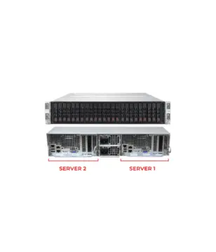 SuperMicro TwinPro ( 2U Twin architecture with 2 Node ) 24 Bay 2.5 inch SFF