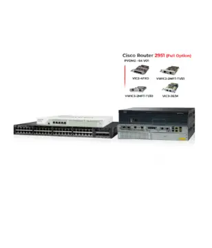 Cisco 3650 48P 1G PoE+ & Cisco Router 2951 & Fortinet Fortiweb 400C