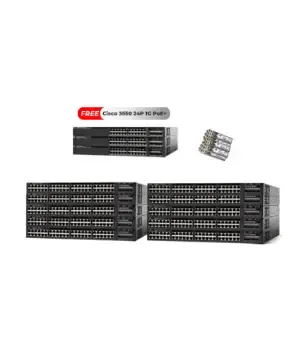 10 Switch Cisco 3650 48P 1G PoE+ +3 Switch Cisco 3650 24P 1G PoE+ FREE
