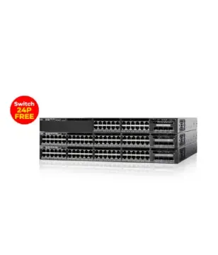 2 Cisco Catalyst 3650 48Port PoE+ + Switch Cisco 3650 24P 1G PoE+ FREE