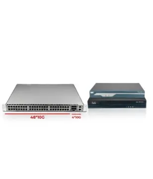 Arista 7050T-52 48 Port 10G Rj45 & 4 Port SFP+ 10G & Router Cisco 1921 & Router Cisco 1841