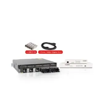 Cisco Catalyst 3650 48P POE+ Uplink 1G & ( Fortinet FortiGate 50E OR Fortinet FortiGate 70D )